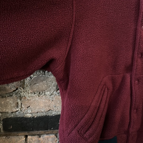 Vintage Lands End Fleece Bomber Jacket - Picture 6 of 8